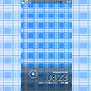 Plaid Blue（ウェルカムシート）[タブレット用]